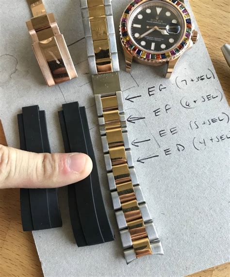 Rolex oysterflex strap sizes